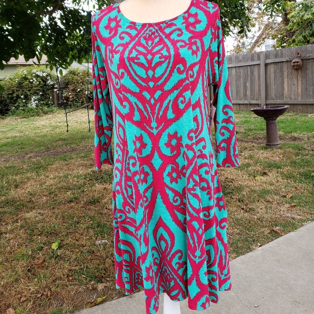 Damask Shift Dress
